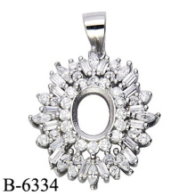 Factory Wholesale 925 Sterling Silver Pendant Without Center Stone